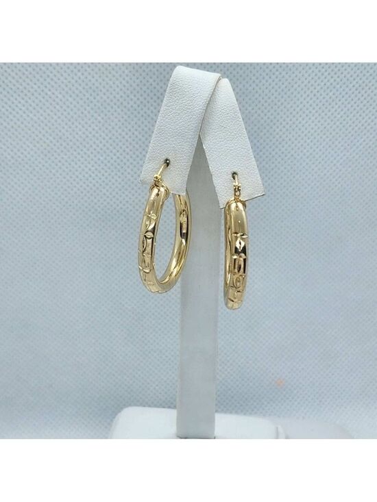 Jewelry - Brand New Brazilian 18k Gold Filled Hoops Earrings